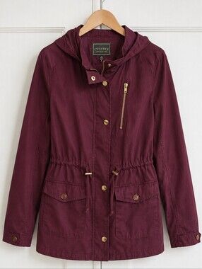 C'EST TOI Anorak Wine Jacket. EUC